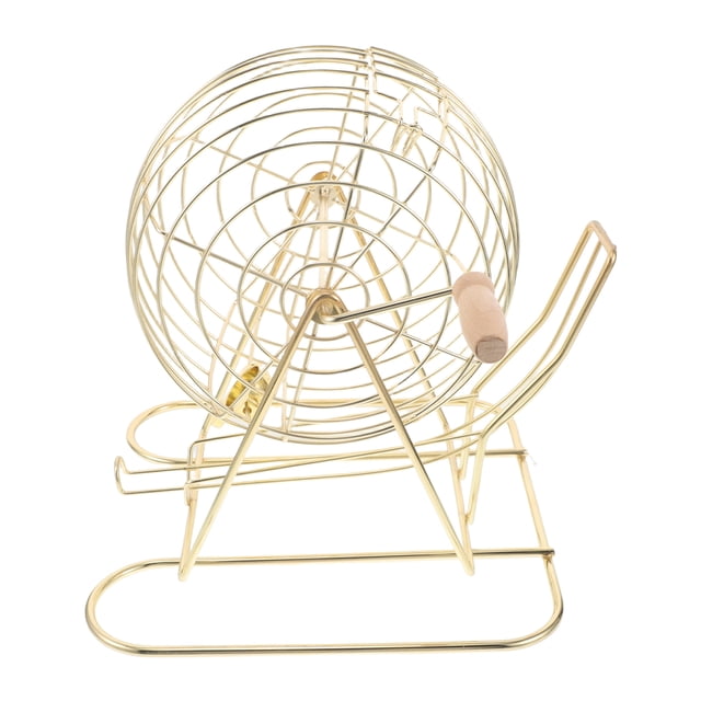 Shisuyan Bingo Game Balls Cage Tabletop Bingo Game Balls Holder Funny Bingo Game Wire Cage Practical Game Ball Holder Small Cage for Bingo Ball Portable Bingo Balls Cage