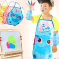 thumbnail image 2 of Children's Apron Cartoon Play Kid Arts And Craft Apron Waterproof Cover, 2 of 8