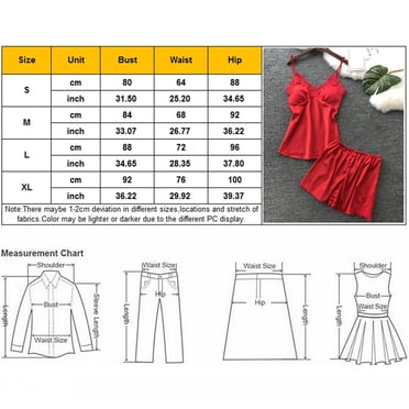 B91xZ Women's Sleepwear Fashion Strappy Babydoll Lingerie Satin Pajama Set Camisole with Shorts 2 Piece Sleepwear,Blue S