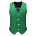 thumbnail image 1 of Birdeem Débardeur pour Hommes Rayé Mode Rétro avec Poches Simple Boutonnage Col en V Débardeurs Blouse, 1 of 1