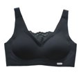 thumbnail image 1 of Women's Non Wired Padded Full Cup Bra - Wireless Supportive Bustier - W-Shape Structure Breathable Comfort Bra, 1 of 4