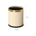 thumbnail image 3 of Open Top Trash Can Trash Bucket Garbage Can for Guestroom Restroom Bathroom Yellow, 3 of 9
