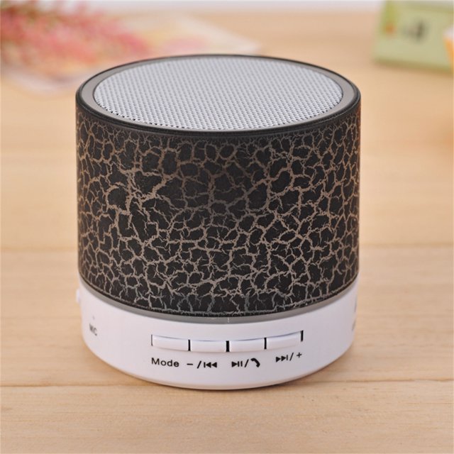 Haut-parleurs Bluetooth Sans Fil, A9 Mini Haut-Parleur Portable avec Micro Intégré Batterie 400mAh et Radio FM, Comprend Mini Câble Usb pour Recharger la Lecture de Musique