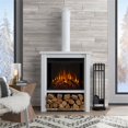 thumbnail image 2 of Real Flame Foyer Électrique Hollis en Acier Inoxydable, Blanc Mat, 2 of 12
