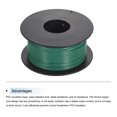 thumbnail image 3 of Uxcell Fil de Raccordement 26AWG 30m/100 Pieds Vert, Fil Électrique UL1007 Bobine, 3 of 6