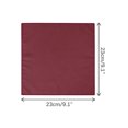 thumbnail image 2 of INSPIRE CHIC Men's Cotton Handkerchiefs Solid Color Pocket Square for Men Maroon One Size, 2 of 4