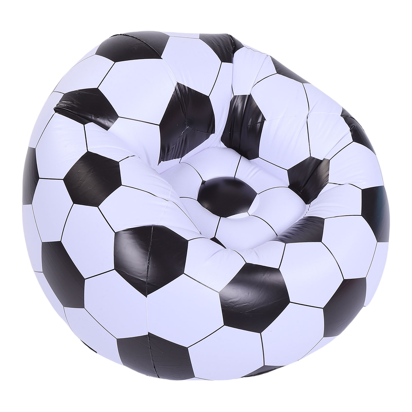 Sofa Inflatable Soccer Ball Chair PVC Football Sofa Portable Blow Up Sofa for Living Room Bedroom Balcony