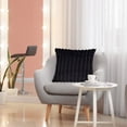 thumbnail image 3 of Plush Striped Decorative Pillow for Sofa and Bedroom - Soft and Supportive Cushion with Included Insert, 45x45cm, 3 of 8