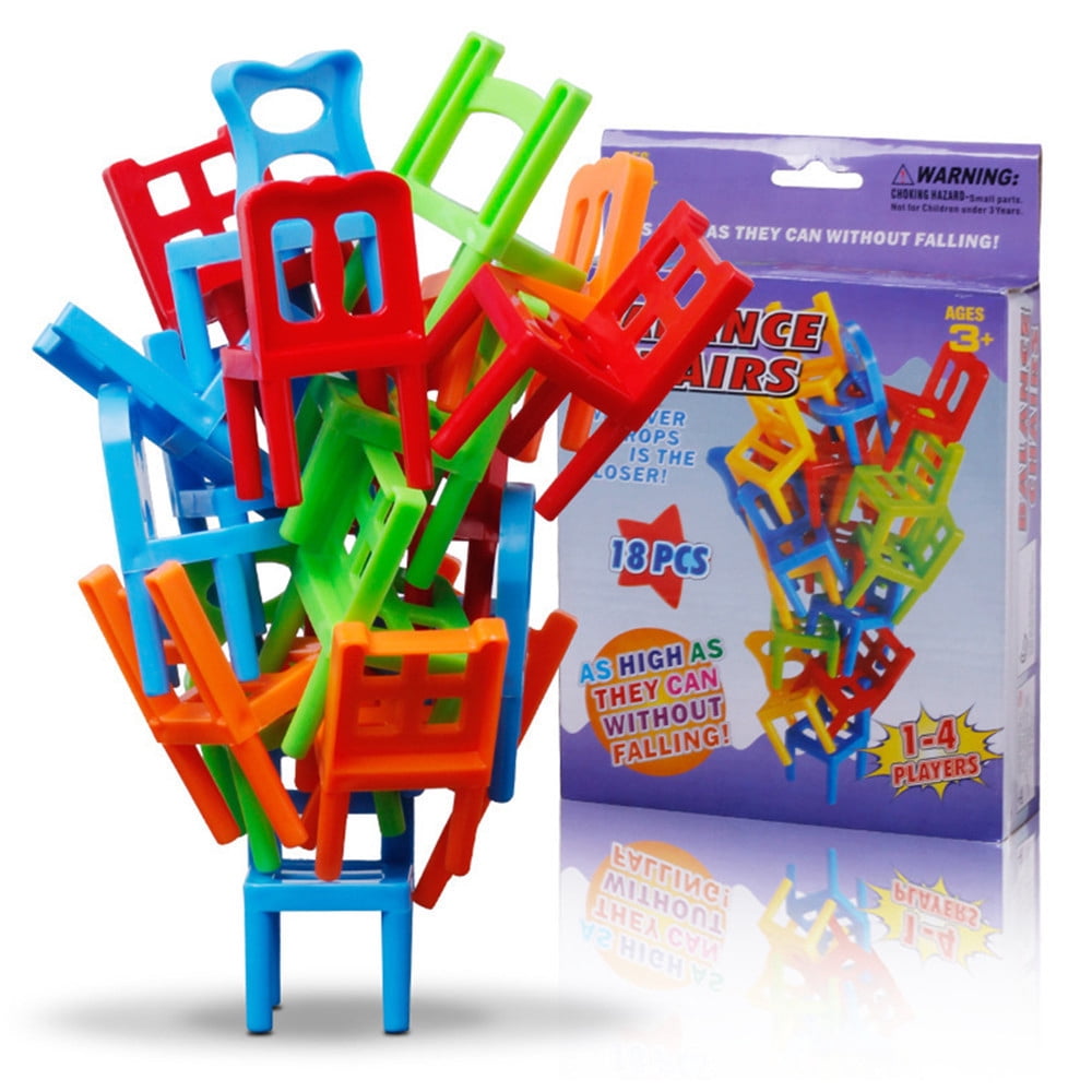 RXIRUCGD Toys Family Board Game Children Educational Toy Stacking Chairs Office Game