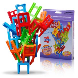 RXIRUCGD Toys Family Board Game Children Educational Toy Stacking Chairs Office Game