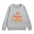 thumbnail image 1 of PMVFHDE Liquidation Chandail en Molleton pour Enfants, Chandail en Molleton Imprimé pour Tout-Petits, Manches Longues, Col Rond, Automne, Pull Décontracté Gris, 130, 1 of 2