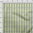 thumbnail image 3 of oneOone Polyester Spandex Pale Yellow Fabric Asian Block Print Sewing Material Print Fabric By The Yard 56 Inch Wide, 3 of 4