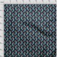 thumbnail image 3 of oneOone Cotton Silk Fabric Leaves & Floral Block Print Fabric By Yard 42 Inch Wide, 3 of 4