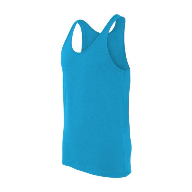 Unisex Jersey Tank - Neon Blue - Medium