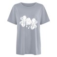 thumbnail image 2 of TopLLC St. Patrick's Day Patricks Day Chemises pour Femmes Hauts de Sarrau St Patricks Day Mode pour Dames St. Imprimé Manches Courtes Col Rond Chemise Femme Décontractée Ample, 2 of 4