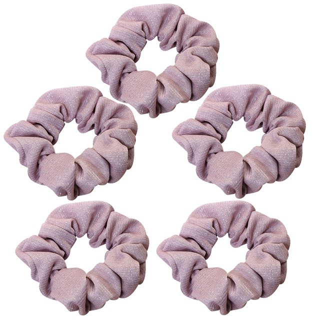 5 Pcs Chouchous à Bulles pour Cheveux, Couleur Unie, Bandes Élastiques pour Cheveux, Chouchous à Nouer