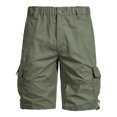 thumbnail image 2 of Styesk Mens Shorts Men's Stretch Cargo Shorts Casual Button Classic Summer Short With Multi Pockets, 2 of 7