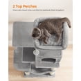 thumbnail image 4 of Feandrea Cat Tree, 44.1-Inch Cat Tower for Indoor Cats, Multi-Level Cat Condo with Scratching Posts, Perches, Hammock and Cave, Light Gray UPCT261W01, 4 of 8