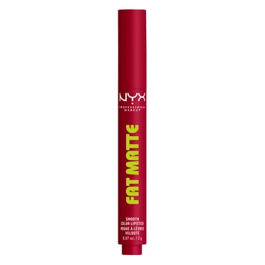 NYX Professional Makeup Fat Matte Smooth Color Lipstick, Scarlet Snuggles (Red)