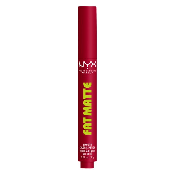 NYX Professional Makeup Rouge à Lèvres Fat Matte Couleur Lisse, Scarlet Snuggles (Rouge)
