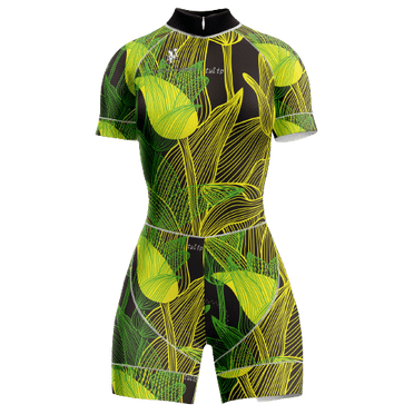 Floral Tulip Costume de Triathlon pour Femmes - m