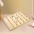 thumbnail image 3 of lionlar Stackable Jewelry Tray Burlap Inserts Trays Organizer Box Display Holder Jewelry 24 Pendant Plates, 3 of 8