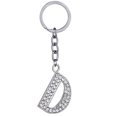 thumbnail image 1 of Key Chain Rhinestone A to Z Design Pendant Keychain Key Ring for Handbag Decor, 1 of 8