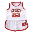 thumbnail image 1 of Hiiyo Toddler Boys Quick Drying Sports Tank Top & Shorts Set Athletic Outfits, Sizes 3-4T, 1 of 2