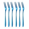 thumbnail image 1 of 6Pcs Stainless Steel Fruit Forks Mini Food Pick Cake Desserts Sushi Snack Sticks, 1 of 9