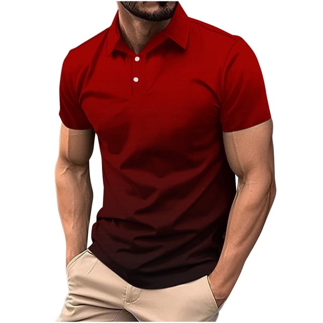 QIPOPIQ Polos Tactiques de Performance pour Hommes pour l'Extérieur à Manches Courtes et Longues, Évacuation de l'Humidité Liquidation