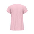 thumbnail image 4 of Birdeem Fashion Womens Casual Solid Color V Neck Short Sleeve Tops Loose Blouses, 4 of 11