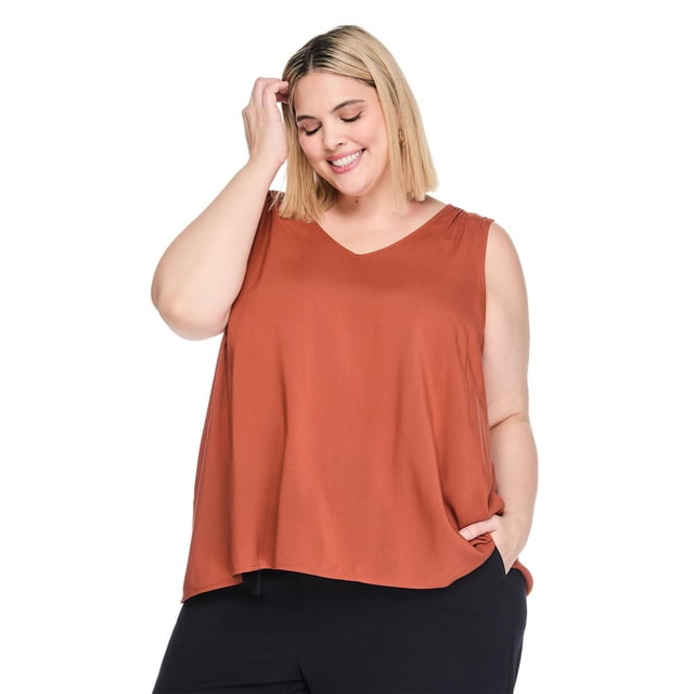LANE BRYANT LB DEEP V TOP