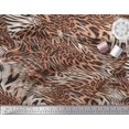 thumbnail image 2 of Soimoi Polyester Crepe Fabric Leopard & Tiger Animal Skin Print Fabric by The Yard 52 Inch Wide, 2 of 3