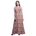 thumbnail image 1 of Bimba Floral Printed Women Sleeveless Gown Chic Style Long MaxiDress-Small, 1 of 5