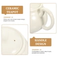 thumbnail image 3 of Ceramic Tea Pot White Teapot Pot Household Tearoom Ceramic Teaware, 3 of 8