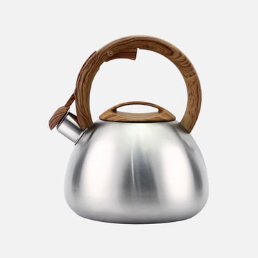 Linen Chest JS Gourmet Whistling Stovetop Kettle Stainless Steel Soft Touch Handle, 2.5L