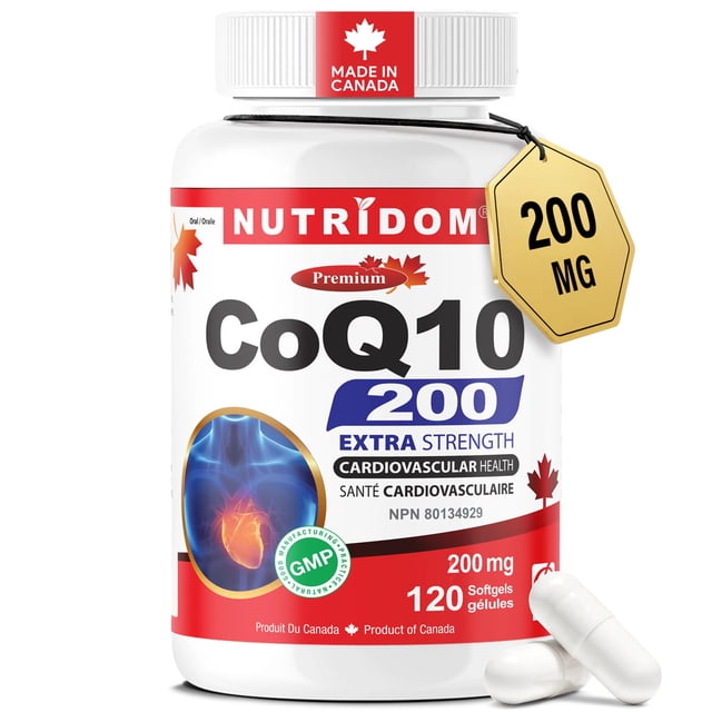 Nutridom Coenzyme Q10 200 mg, 120 Softgel