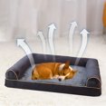 thumbnail image 4 of LSLJS Dog Bed Mat Dog Crate Pad Pet Kennel Beds Dog Sleeping Mattress Foam Available In All Seasons Pet Kennel Breathable Pet Bed Summer Cool Winter Protection Warm Pet Cushion, 4 of 8