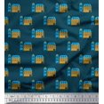 thumbnail image 1 of Soimoi Velvet Fabric House Architectural Fabric Prints By Yard 58 Inch Wide, 1 of 5