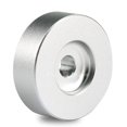 thumbnail image 1 of Lefu Aluminum Record Turntable Adapter for 7\" Vinyl Silver Black Center Adapter, 1 of 8