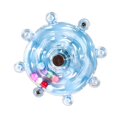 thumbnail image 2 of Tachiuwa Bird Cage Toy Parrot Rotary Wheel Rattle for Cockatiels Parrotlets Lovebirds Blue, 2 of 9