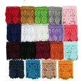 thumbnail image 2 of Altotux 1.75" 20 Colors Embroidered Floral Venice Lace Trim Guipure By 2 Yards (Eggplant), 2 of 2