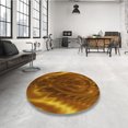 thumbnail image 4 of Ahgly Company Tapis d'Intérieur Lavable en Machine Carré Rouge Safran, 7 Pieds Carré, 4 of 7