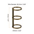 thumbnail image 2 of Unique Bargains 0.63' Dia. 3 Circle Detachable Metal Binder Rings Loose Leaf Rings, Bronze 6 Pack, 2 of 6