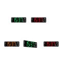 thumbnail image 4 of Wweixi Wall-mounted Dual Alarms LED Clocks Large Digital Display For Home Or Office Easy To Install white orange, 4 of 6