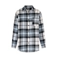 thumbnail image 5 of EQWLJWE Liquidation d'Été! Veste Décontractée d'Automne pour Femmes, Veste à Carreaux Classique Imprimée à Manches Longues avec Poches, Vestes d'Été Automne pour Femmes, 5 of 5