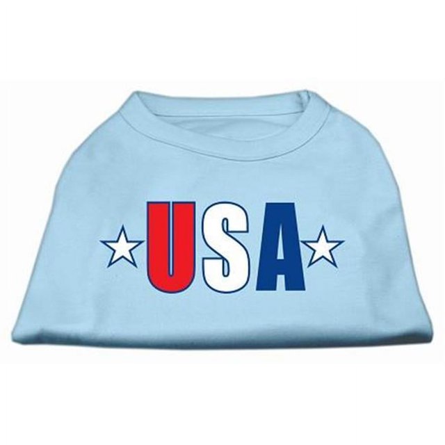 Chemise à Imprimé Étoiles Usa Bleu Bébé XL (16)