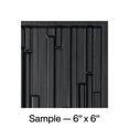 thumbnail image 1 of FASÄDE Skyline Decorative Vinyl Backsplash Panel in Brushed Onyx (6X6 Inch Sample), 1 of 5