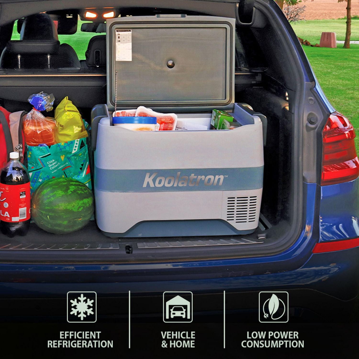 Koolatron SmartKool Refroidisseur Congélateur Portable, 42 Quart (40L), Bluetooth Activé, 12V DC/110V AC pour Voyage, Camping, Voiture, VR, Queue de Partie, BBQ, Hôtel