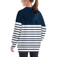 thumbnail image 4 of MeetoTime Chandail à Capuchon Surdimensionné pour Filles et Garçons, Manches Longues, Coupe Ample, à Rayures Imprimées, Chandail d'Automne et d'Hiver pour Enfants, 4 of 6